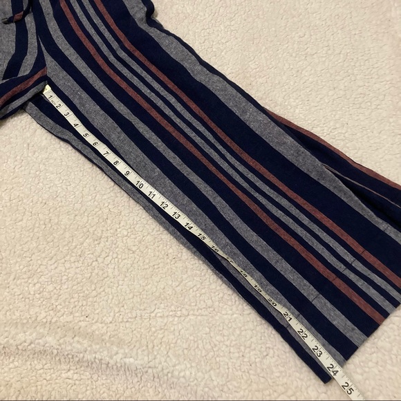 Splendid Crosshatch Stripe Tie Waist Jumpsuit - Picture 7 of 10